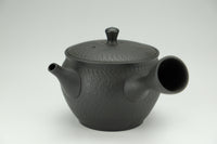 玉光作　黒窯変トビカンナ急須