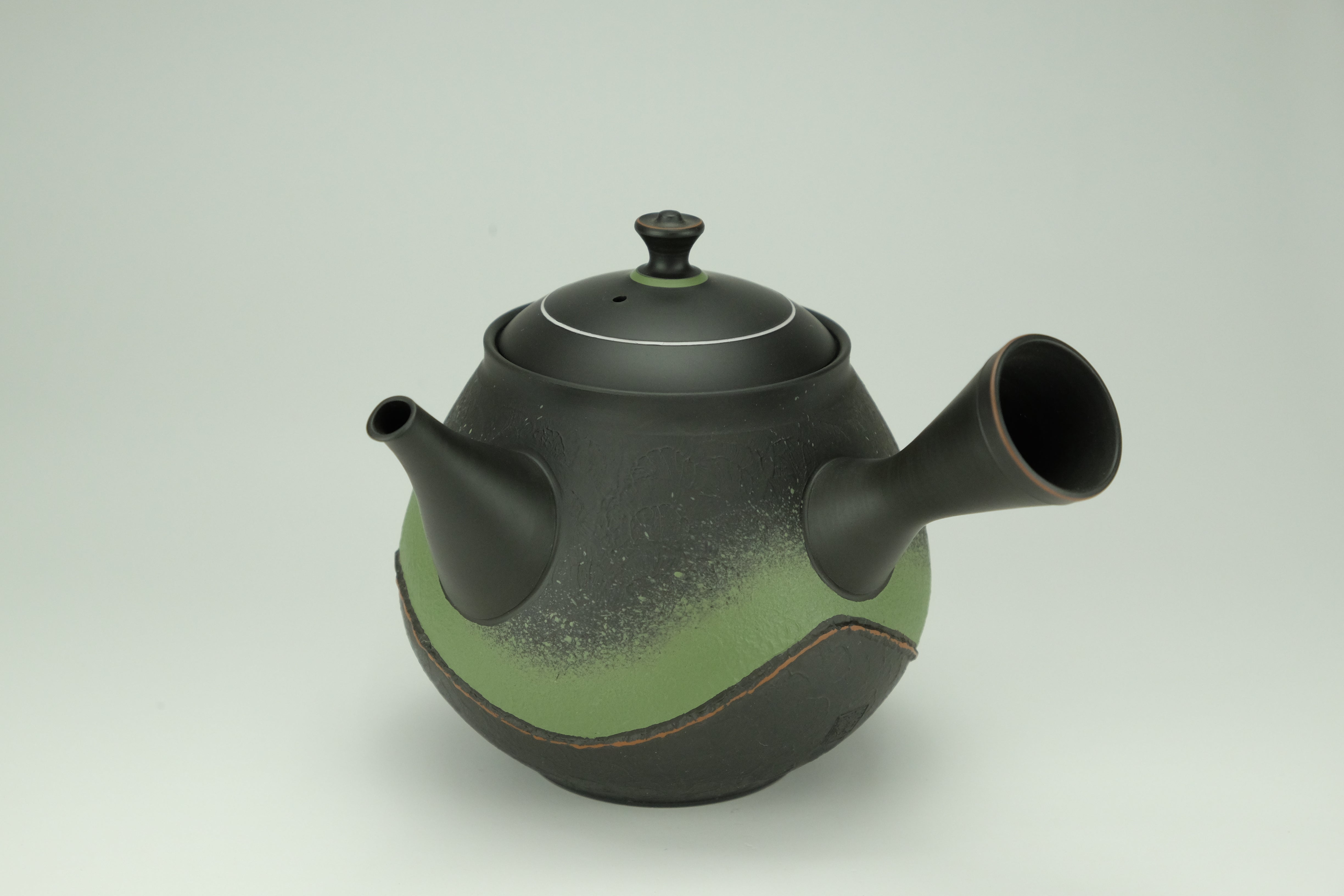 常滑焼 常滑作家急須 玉光陶苑 梅原廣隆作 陶製アミ 240ml 茶器