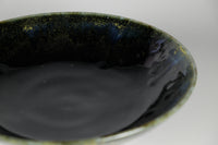 黒釉 7寸皿